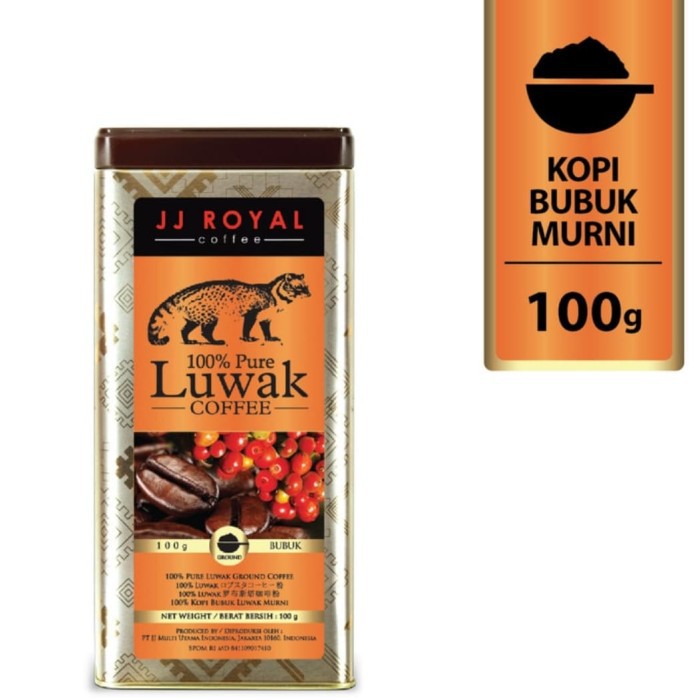 

JJ Royal 100% Pure Luwak Ground Tin 100 gr