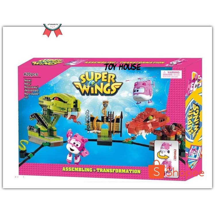 TH - Lego Block Super Wings 420Pcs - Mainan Edukatif / [Toys House]