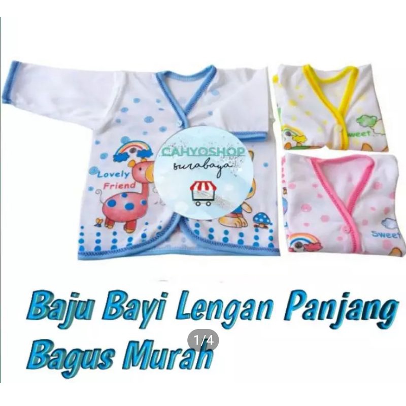 3Pcs Baju Bayi Lengan Panjang  Murah Bagus.