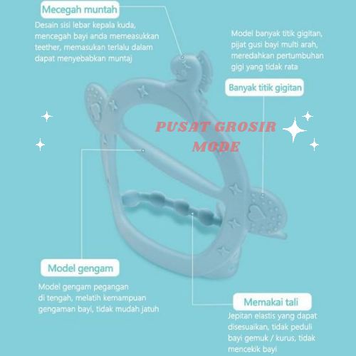 Gigitan Bayi Teether Gelang Silikon Mainan Bayi BPA FREE PGM P63
