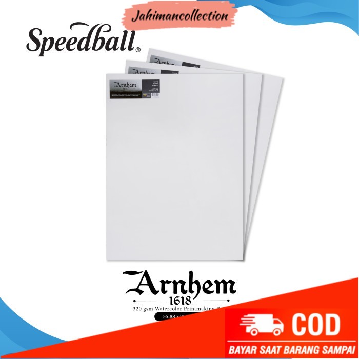 

✨ BISA COD ✨ Kertas Cat Air Speedball Arnhem 1618 56x76cm Printmaking Paper - WARM WHITE 245g