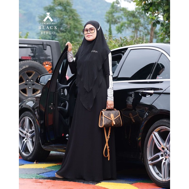 Yunia Syari - YUNIA set bergo ,Dress Simpel