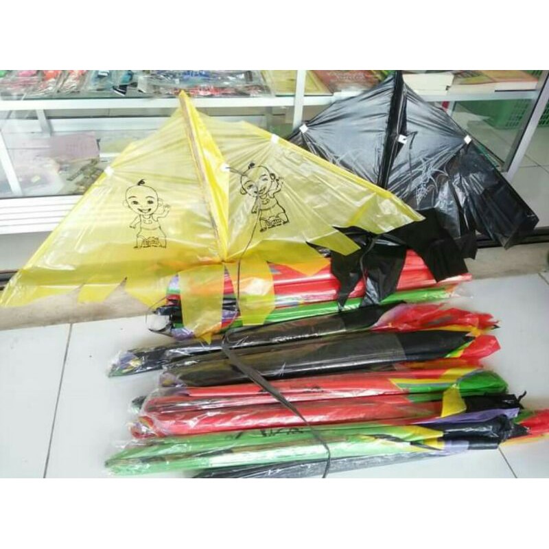 [10 PCS] LAYANGAN PLASTIK BURUNG (LOWO/INUL) BISA DILIPAT