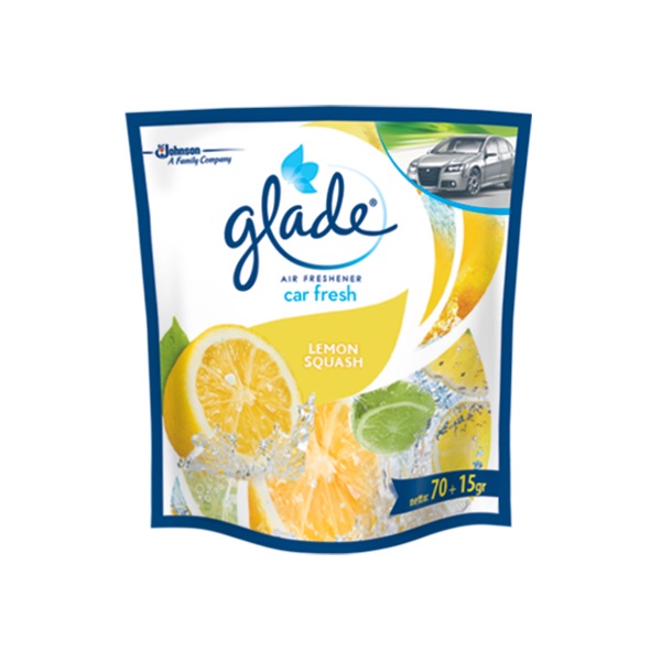 Jual GLADE CAR FRESHENER LEMON GEL FOR CAR REFILL PLASTIK 70 GR