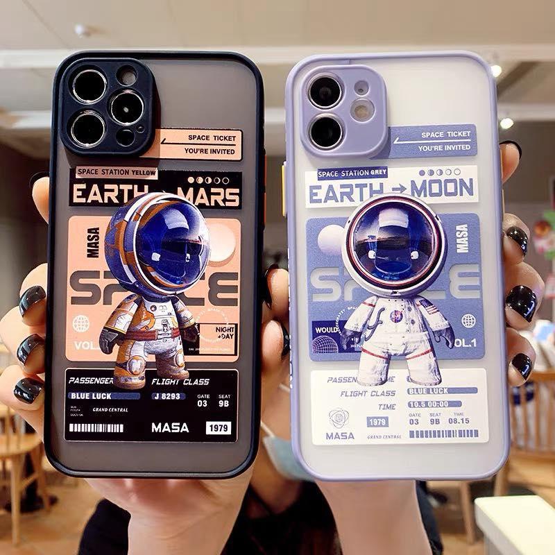 Fuze Karakter SoftCase Astronot Planet Iphone 6,7/8,6+/6s+,7+/8+,X Xs Max 11 Pro Max 12 Pro Max 13 Pro Max FM01