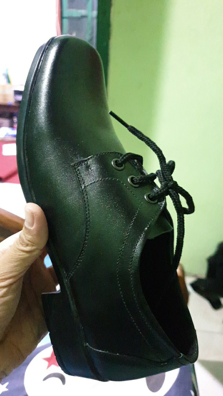 Sepatu Sekolah Kulit Asli 100% Bertali Kantor Wanita Resmi Dinas Formal Big Size 36 Sampai 43