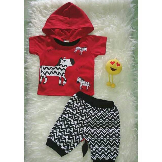 Baju anak set Cola bear