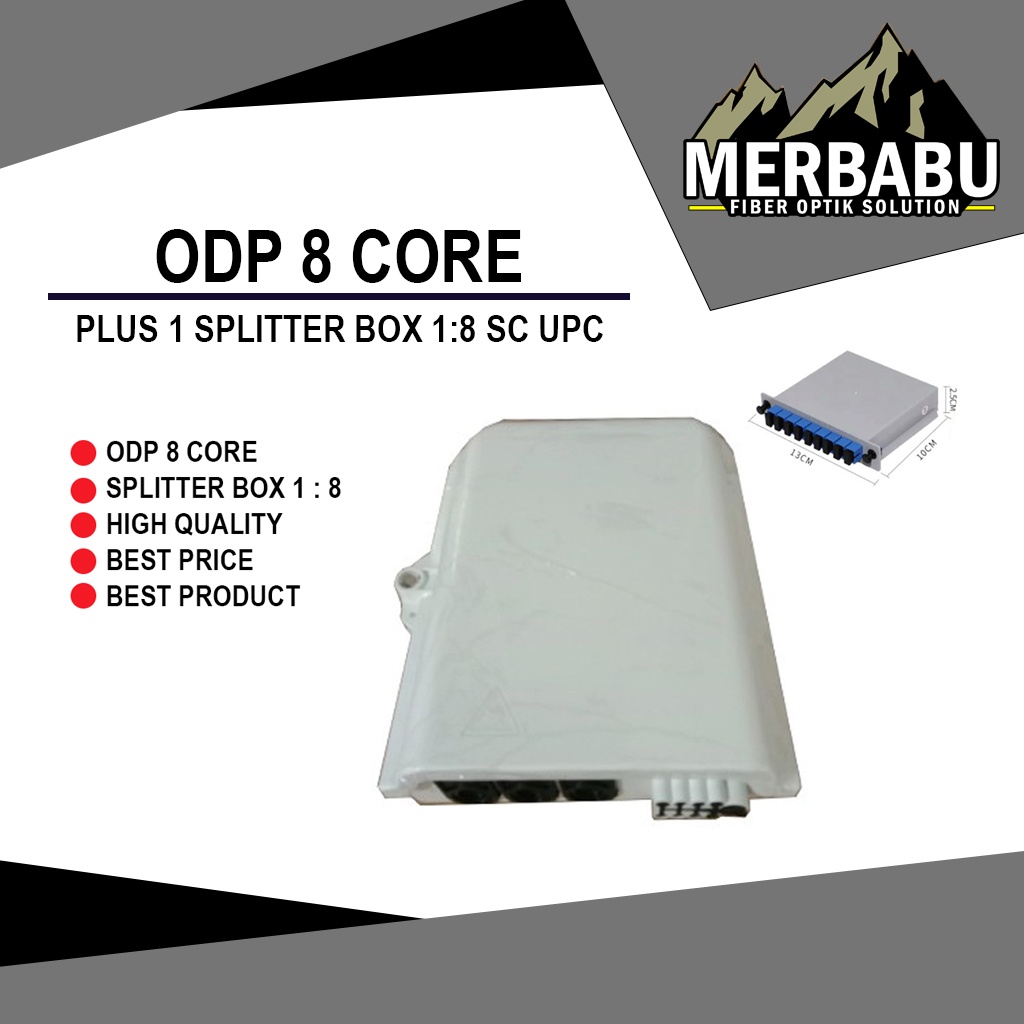 odp 8 core/Odp 8core/odp 8c/odp 8 core lengkap splitter 1:8 sc upc
