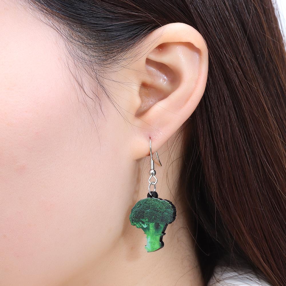 Preva Acrylic Earings Earings Perhiasan Musim Panas Musim Semi Gaya Lucu Hadiah Perhiasan Motif Sapi Siput