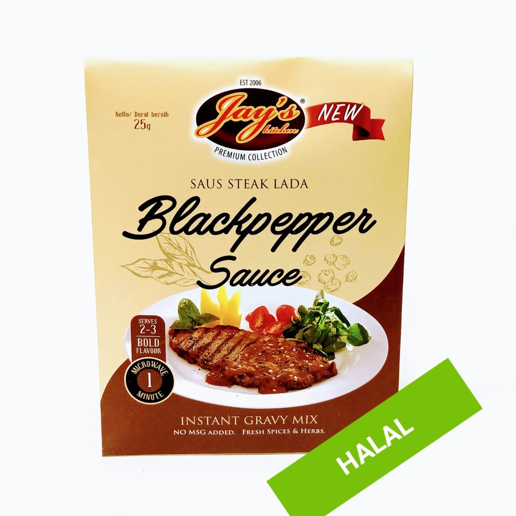 

Jays Black Pepper Sauce Steak 25 Gram