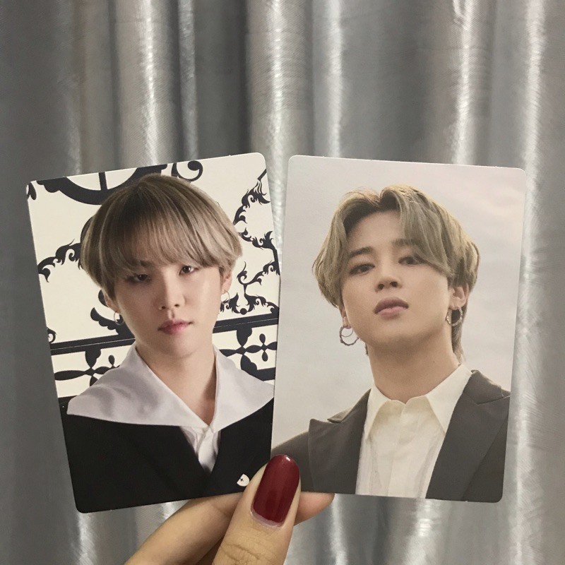 OFFICIAL 7th army membership kit photcard jimin & yoongi suga