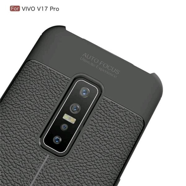 Black Case Jelly Auto Focus kulit jeruk  Vivo V17 Pro