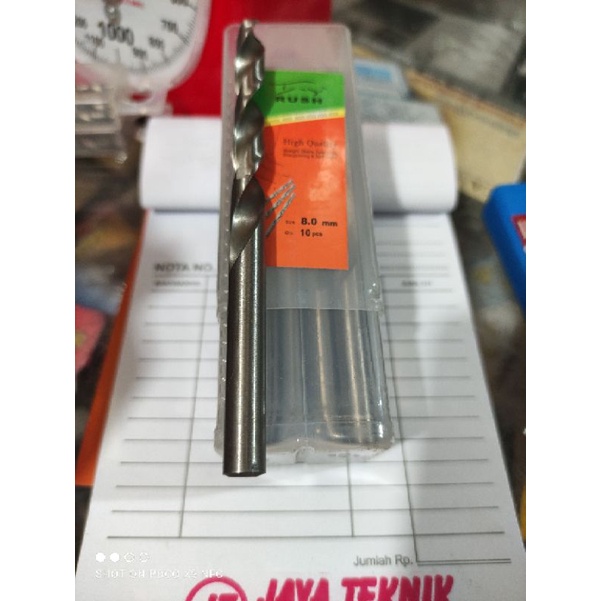 mata bor besi dan kayu 8.0 mm harga satuan/pc