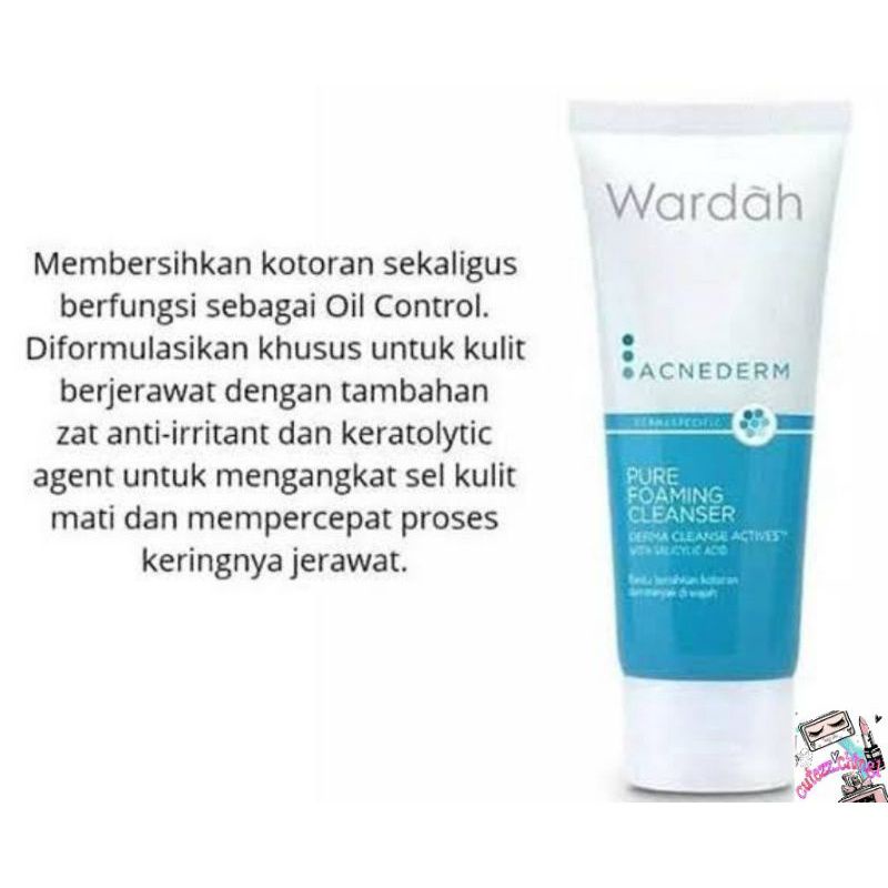 WARDAH ACNEDERM PURE FOAMING CLEANSER 100%ORIGINAL