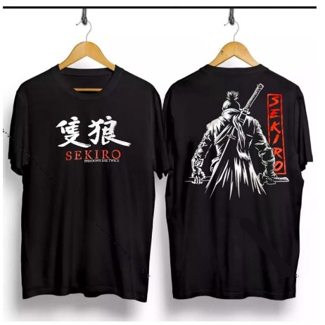 KAOS DISTRO SAMURAI SEKIRO JEPANG BAHAN ADEM MURAH MERIAH