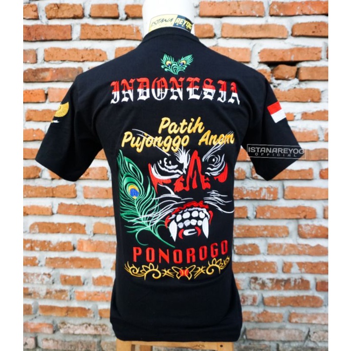 KAOS BUJANGGANONG / KAOS GANONG / KAOS GAMBAR GANONG / KAOS BORDIR BUJANGGANONG / KAOS REOG