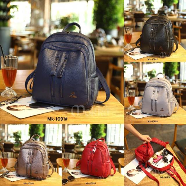BACKPACK MOKKA LEATHER MK-1091 LY Tas Impor Batam