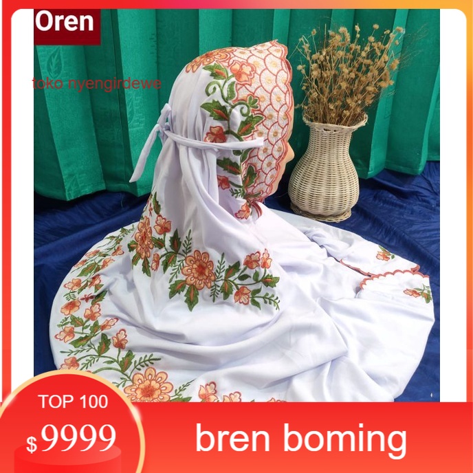 Mukena Dewasa Terusan Bordir Komputer Mukenah Dewasa Lajuran Lajur Polino Bahan Adem Mukenah Kudus R