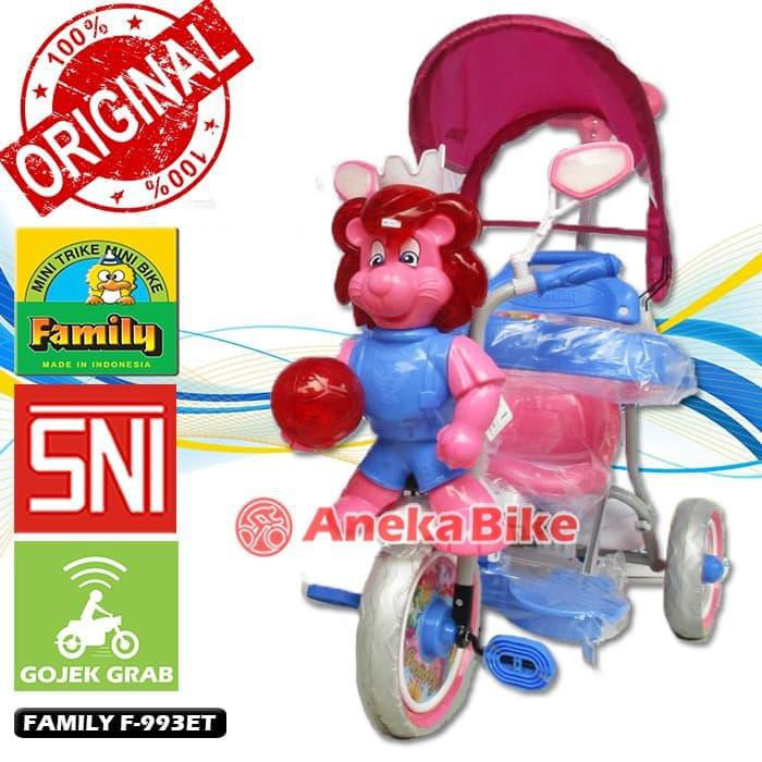 SEPEDA RODA TIGA | SEPEDA BAYI | SEPEDA BALITA FAMILY SINGA F-993ET