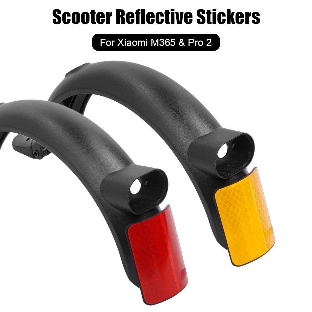 Nanas 1/2pcs Scooter Reflektif Stiker Aksesoris Skateboard Fenders Peringatan Untuk Xiaomi M365 &amp; Pro2 Scooter Elektrik Stickers