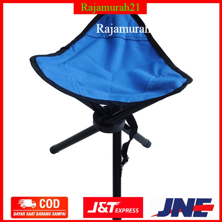 TaffSPORT Kursi Lipat Memancing Folding Legged Beach Stool Chair - OMHAOTBL