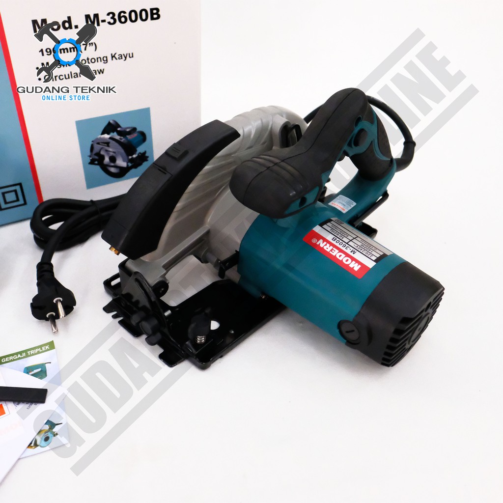 Circular Saw 7inch Modern M-3600B - Gergaji Listrik Circle Potong Kayu 7 inch Modern M3600B