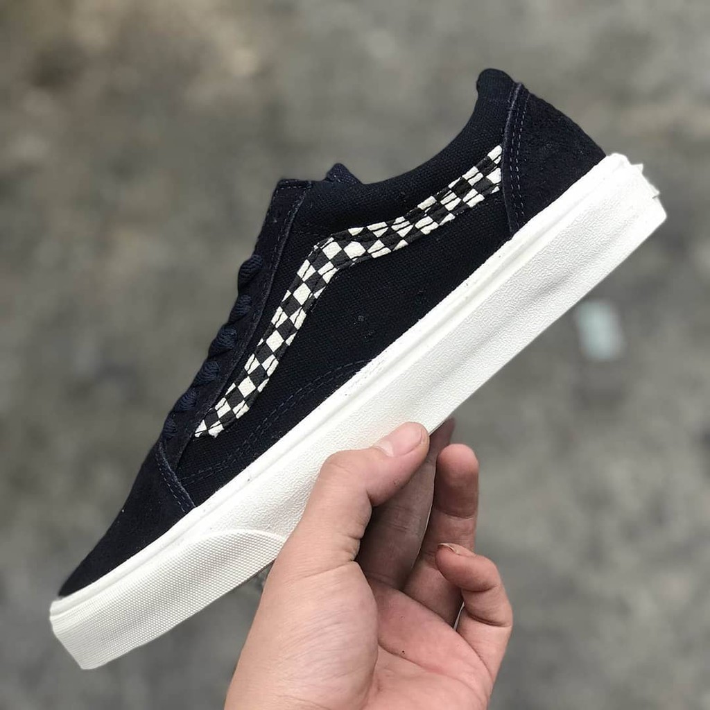 SEPATU SNEAKERS MURAH PRIA WANITA VANS OLDSKOOL HITAM PUTIH OLDSCHOOL LIST CATUR/SEPATU VANS MOTIF S