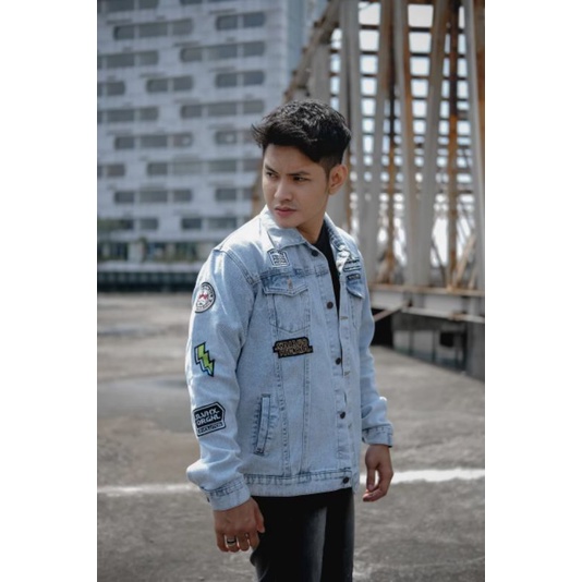 JAKET JEANS SANDWASH ORIGINAL SALVIOHEXIA - JAKET JEANS BLACKACID - JAKET JEANS SANDWASHBLACK - JEANS SALVIOHEXIA - JAKET JEANS PRIA - JAKET JEANS EMBLEM