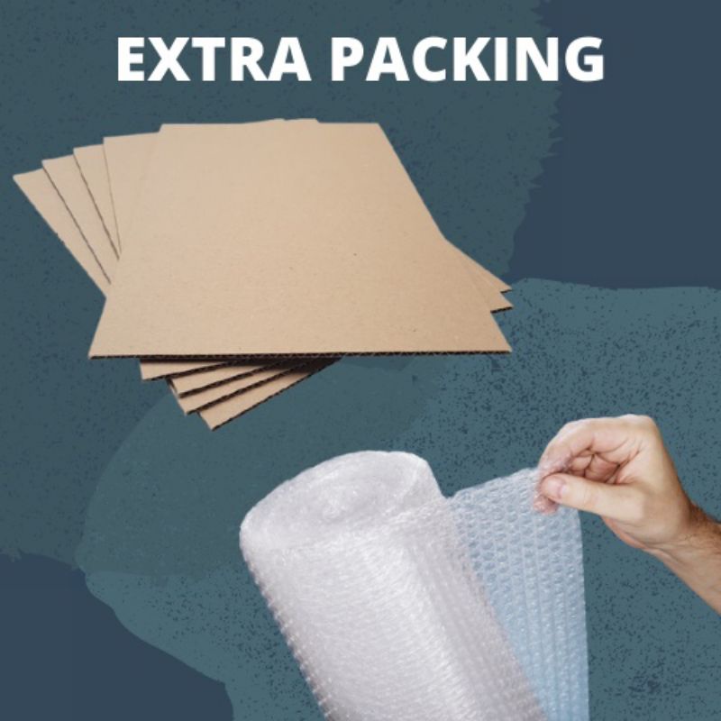 

Packing tambahan kardus dan bubble wrap