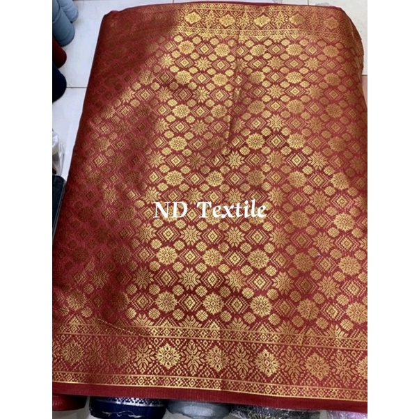 bahan kain songket semi palembang//Harga Per 1/5(0.5)mtr