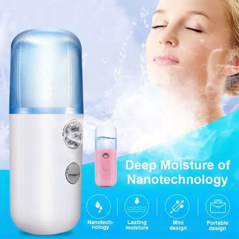 NANO MIST SPRAY WAJAH/ ALAT SEPROT WAJAH - MELEMBABKAN &amp; MENCERAHKAN WAJAH NANO SPRAY WAJAH PORTABLE MINI ALAT PERAWATAN WAJAH