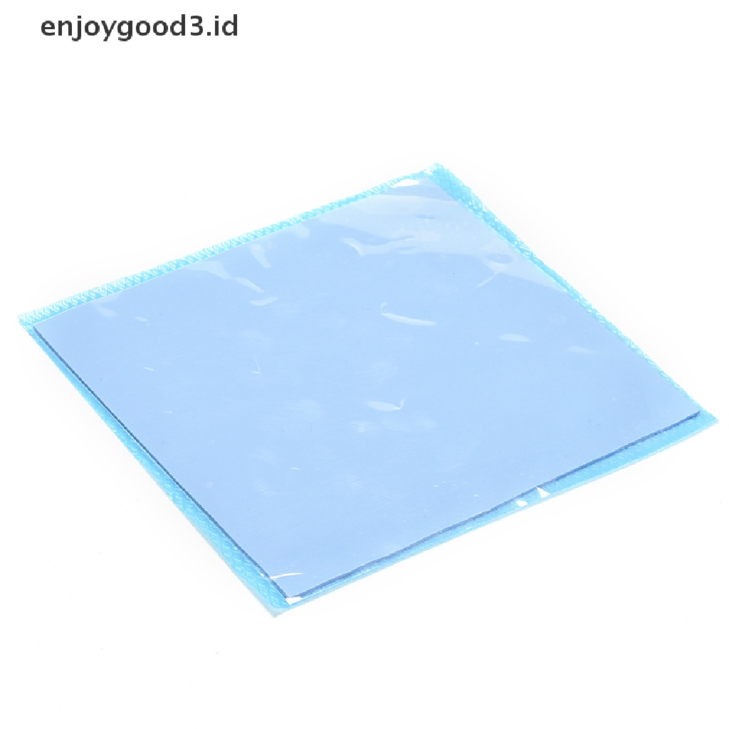 Pad Silikon Konduktif Termal Pendingin Heatsink Warna Biru Ukuran 100mm X 100mm X 1mm