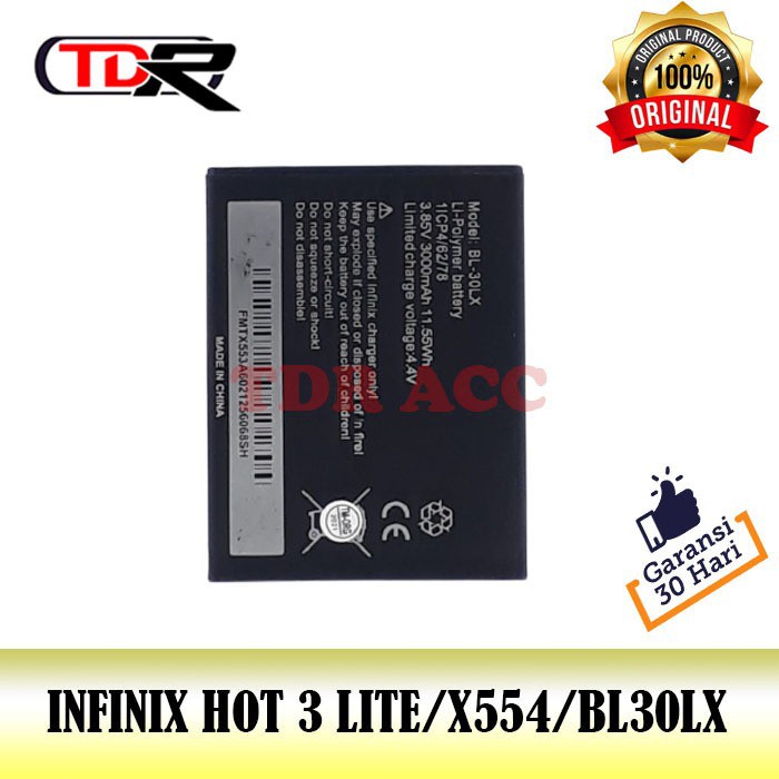 BATRE - BATRAI - BATERAI INFINIX HOT 3 LITE X554 BL-30LX