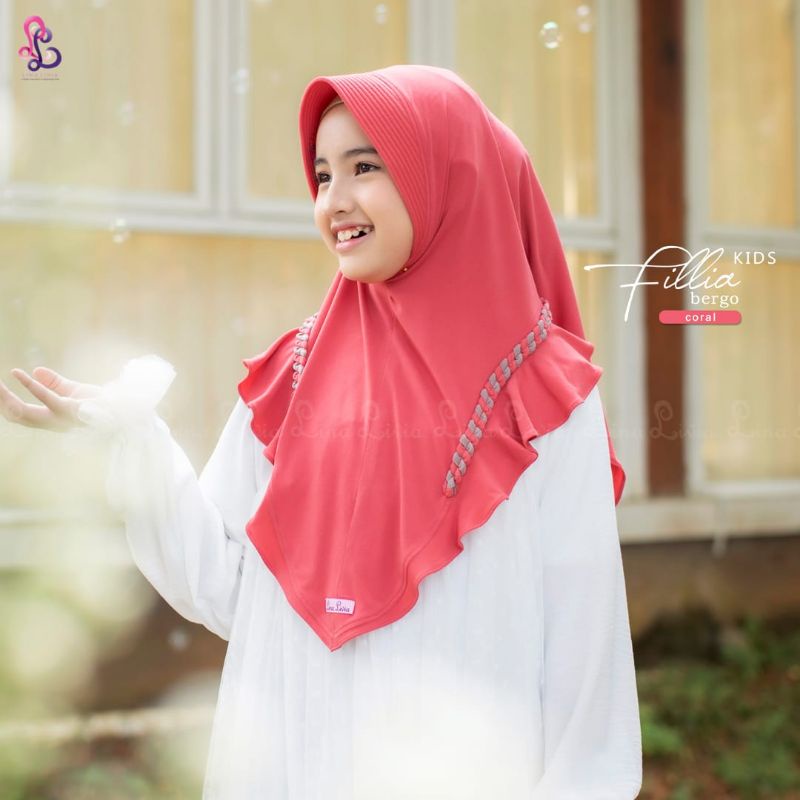 BERGO KIDS LINALIVIA FILLIA/LINALIVIA BERGO FILLIA KIDS/LINALIVIA HIJAB FILLIA KIDS