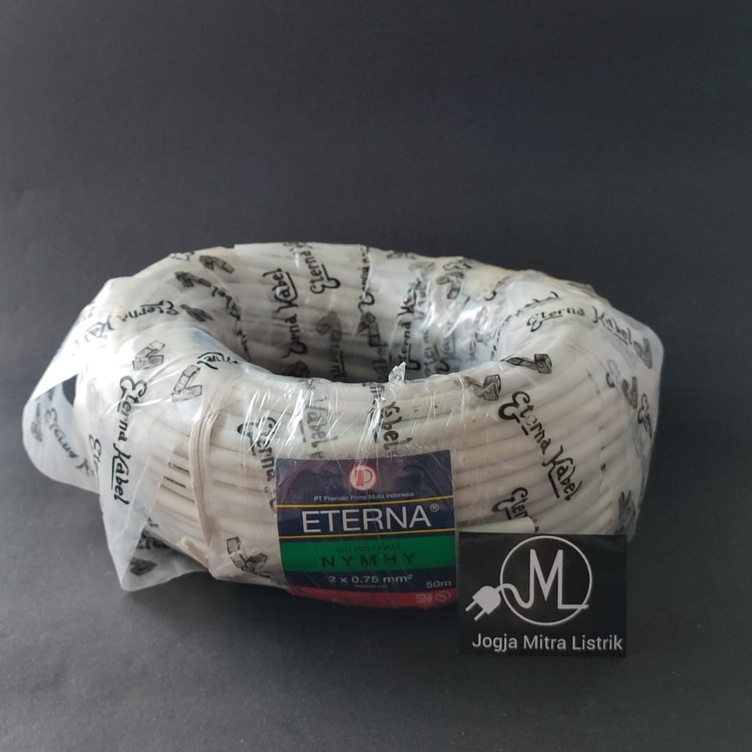 KABEL LISTRIK NYMHYO/NYYHYO ETERNA 2X0,75 / KABEL LISTRIK SERABUT