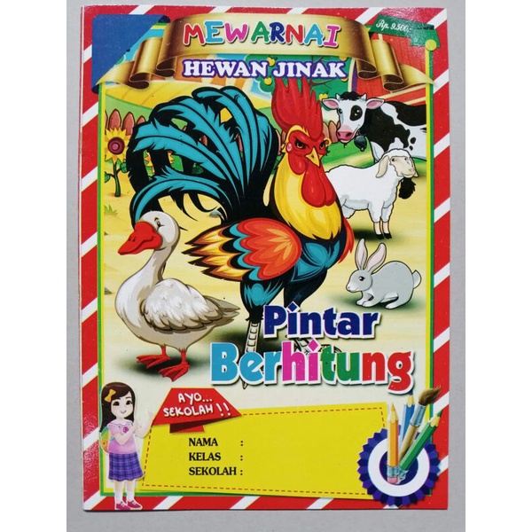

buku mewarnai anak hewan jinak