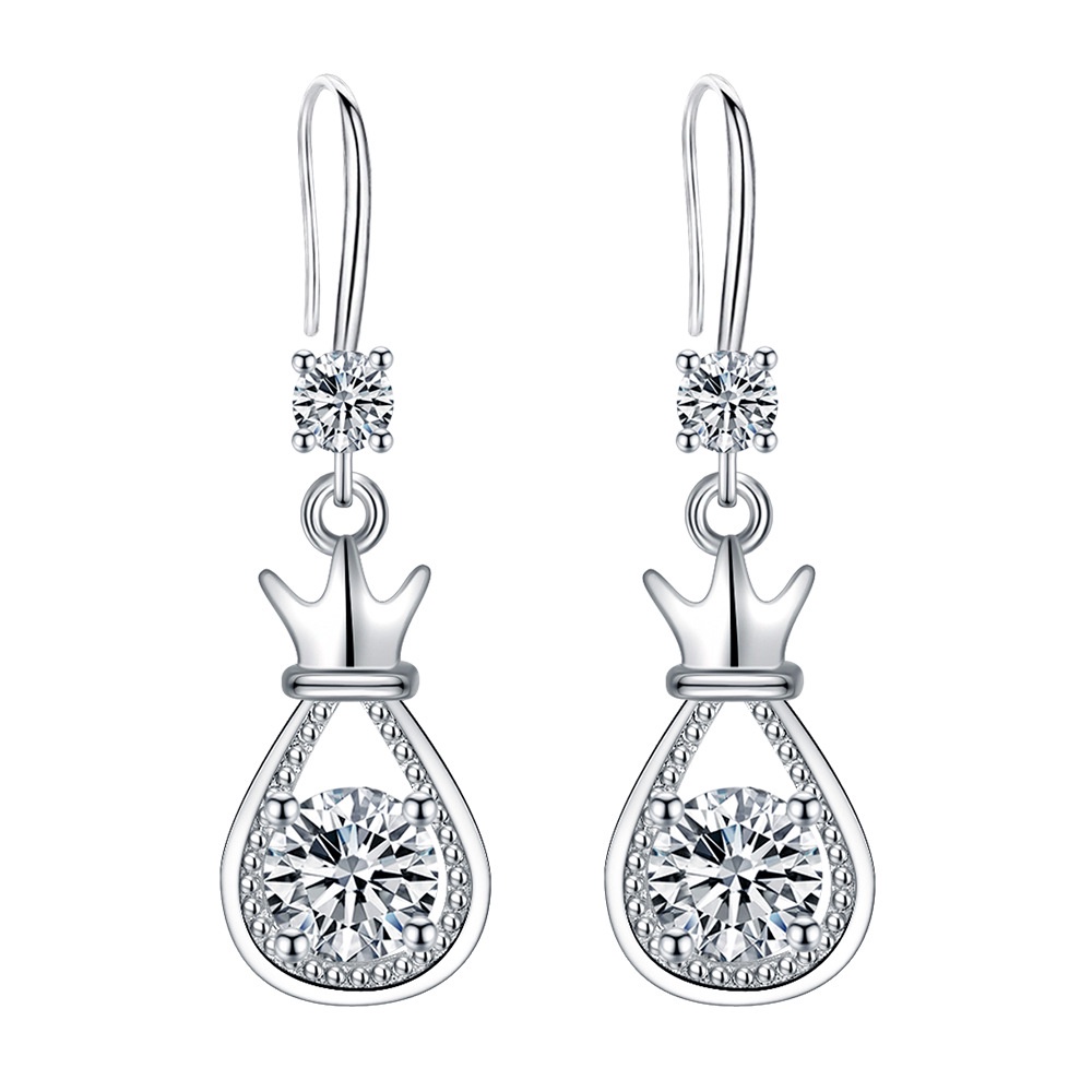 Anting Perak 925 Wanita Tas Keberuntungan Perhiasan Fashion