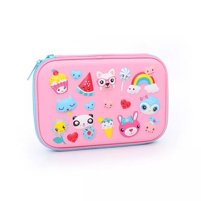 

Tempat pensil dan alat tulis smiggle Eva hardcase ice 3D waterproof