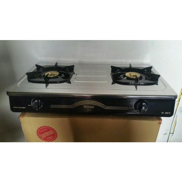 kompor gas RINNAI 2 tungku SNI RI 602E (W) , 602A , 602BGX , 602AG ORI