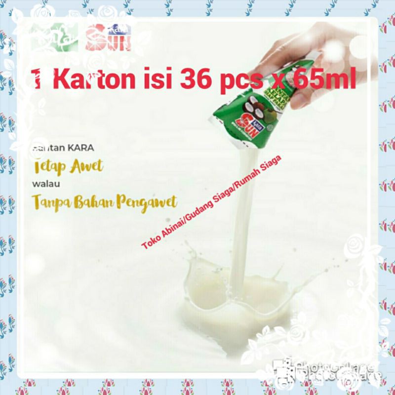 

Sun Kara Santan Kental Instan 65ml x 1 karton isi 36pcs