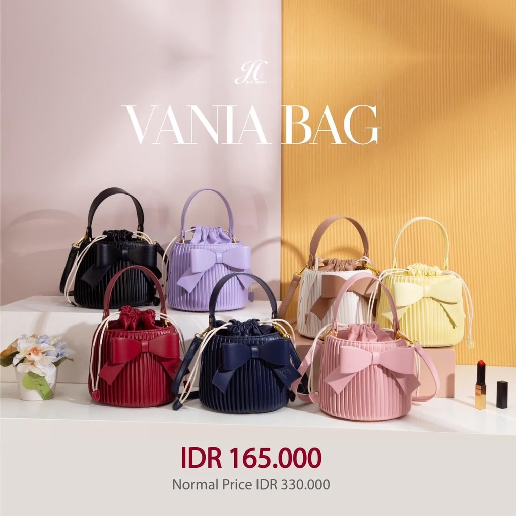 Jims Honey Vania Bag Tas Selempang Wanita Korea Fashion Import Sling Bag Jimshoney