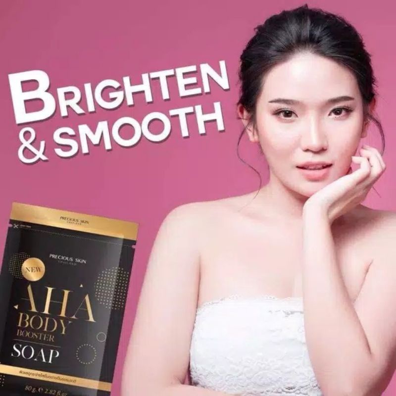 Precious Skin AHA Body Booster Soap Extra Whitening Body Soap 80gr Pemutih badan