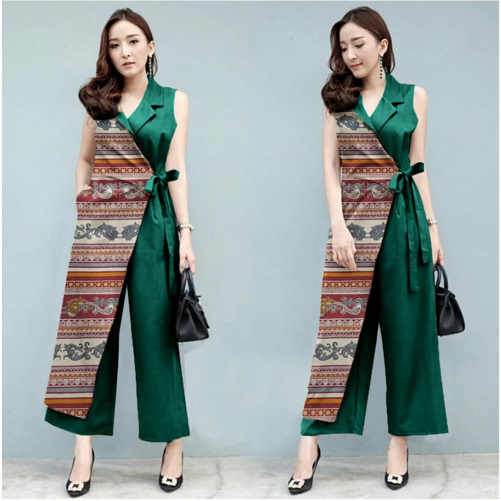 [HNFK] Jumpsuit Made / Jumpsuit Wanita Korea / Jumpsuit Motif / Overall Jumpsuit / Celana Wanita / Jumpsuit wanita Kekinian