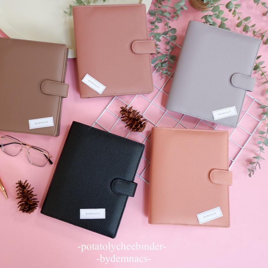 

SEGERA BELI ✼ Binder Polos A5 20ring B5 26ring aesthetic warna earth tone kulit sintetis | Potatolychee | Demnacs'