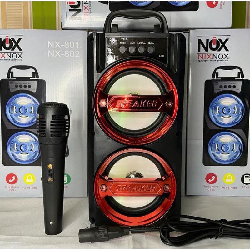 SPEAKER BLUETOOTH KARAOKE NIXNOX NX-801 PLUS MICROPHONE SPEAKER SUPERBASS#speaker#speakerbluetooth#speakerbluetoothmurah