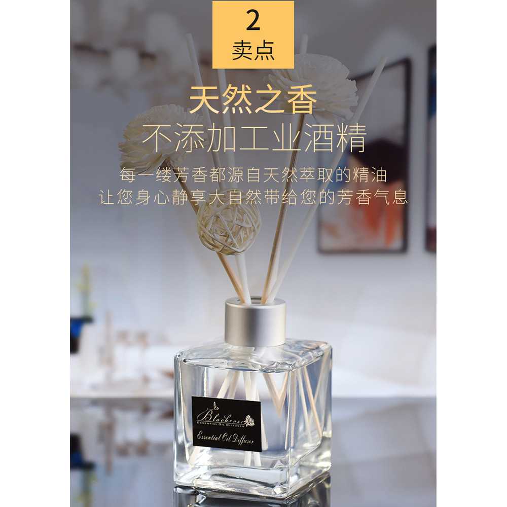 (MAINANKYU)  Taffware HUMI Black Rose Parfum Ruangan Aroma Diffuser 50ml