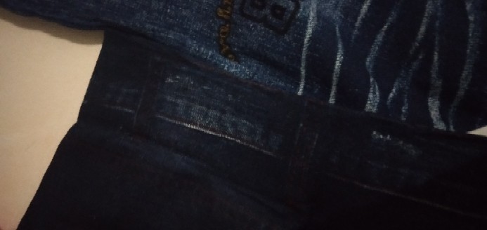 [cod] Legging Jeans Panjang Motif Lip Kekinian R025#