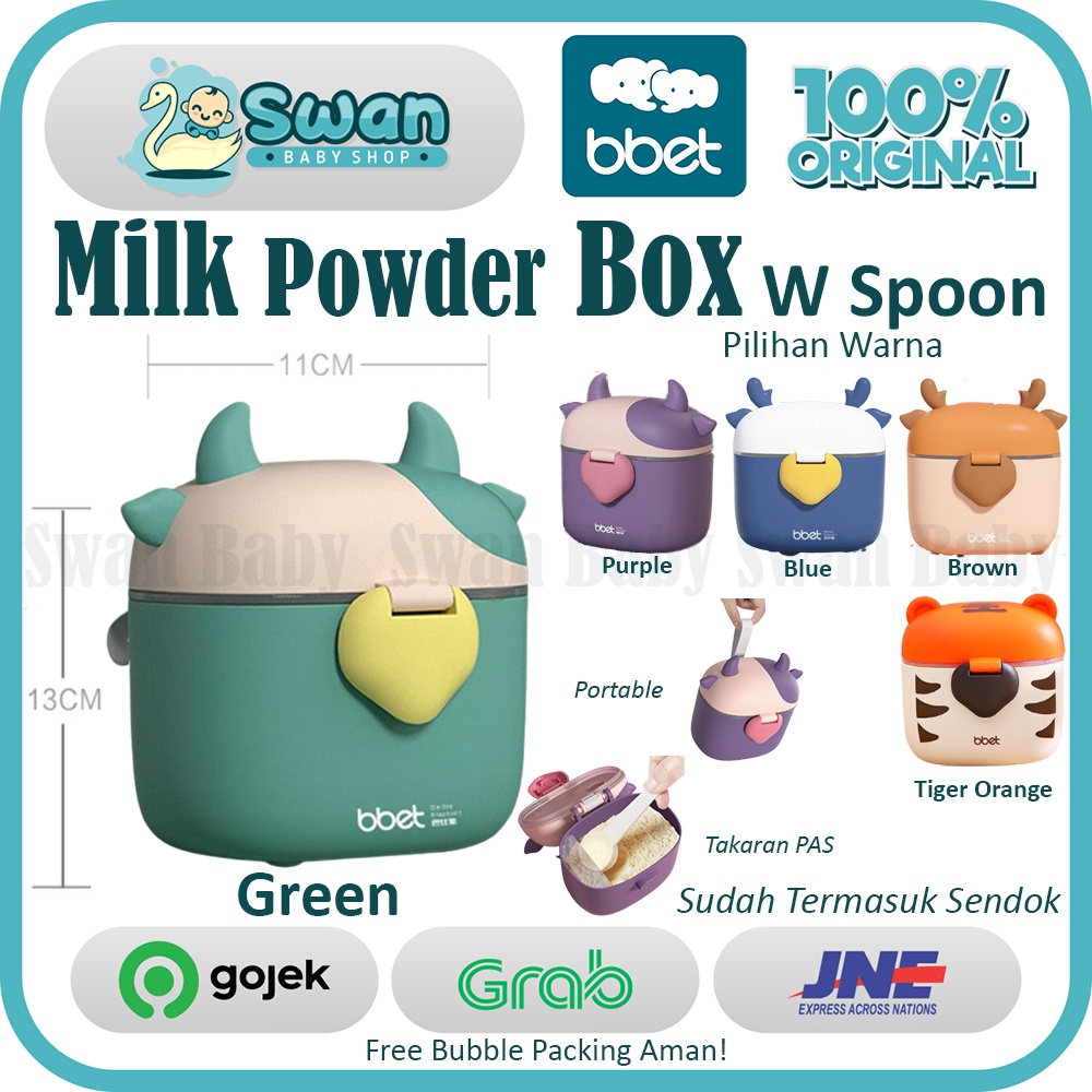 BBET Milk Powder Box Container With Spoon