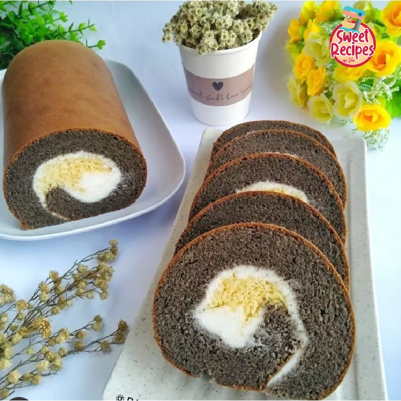 

Bolu Gulung Ketan Hitam Sweet Recipes by Via