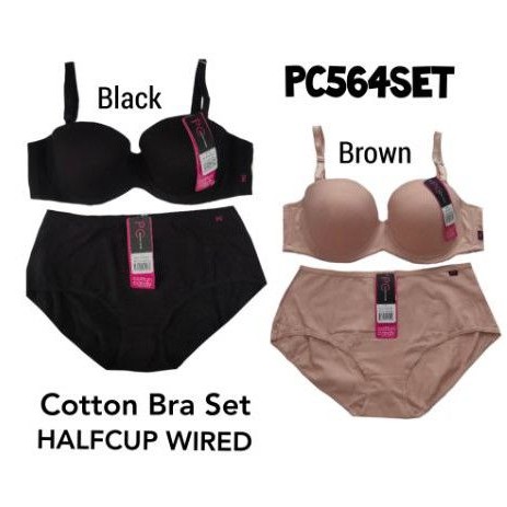 PC564BASIC BRA SET KATUN HALF CUP pierre cardin-34b/36b/38b